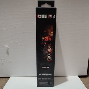 Resident Evil 4 XL Desk Pad & Coaster Set Official Capcom RE Collectibles